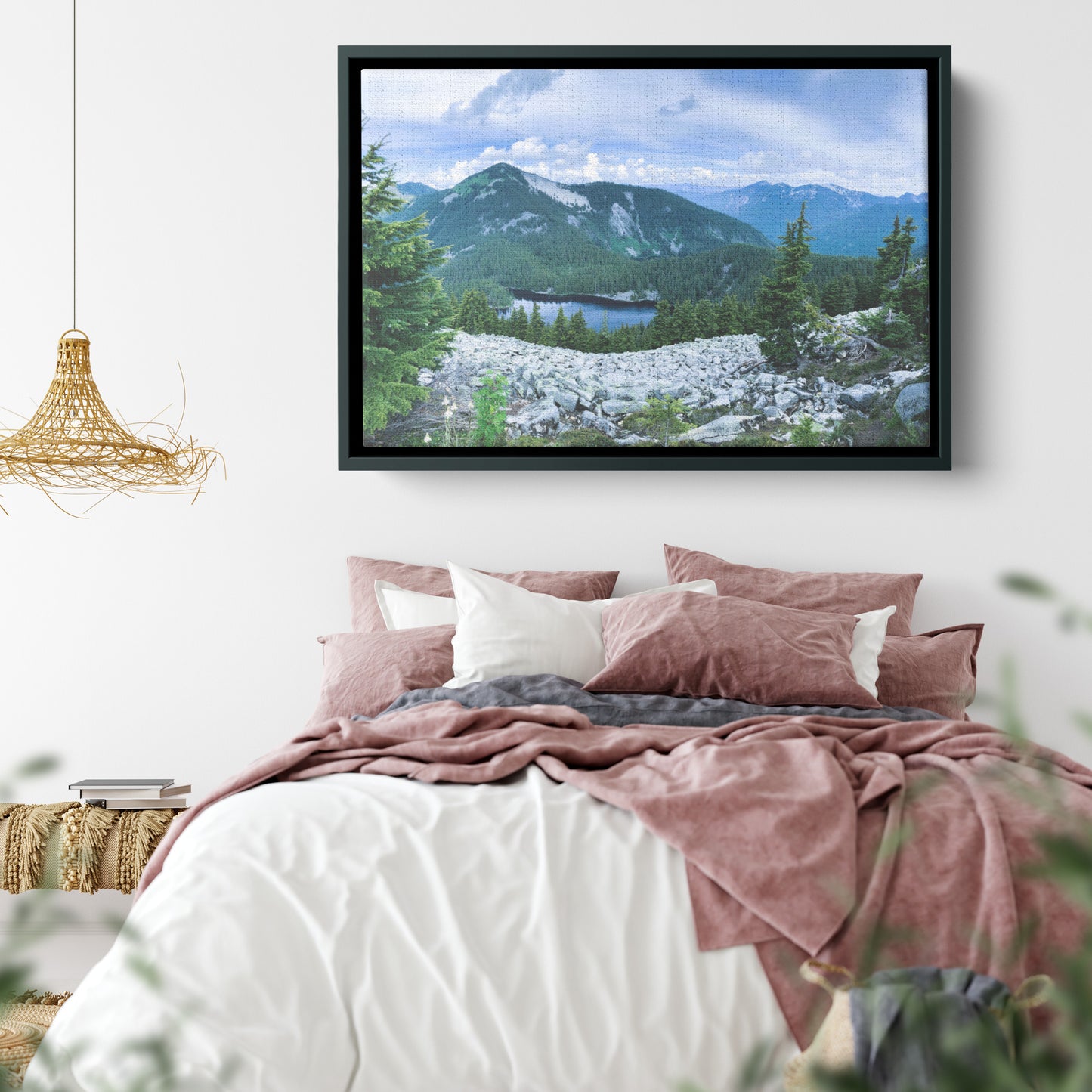 Alpine Lakes Framed Canvas
