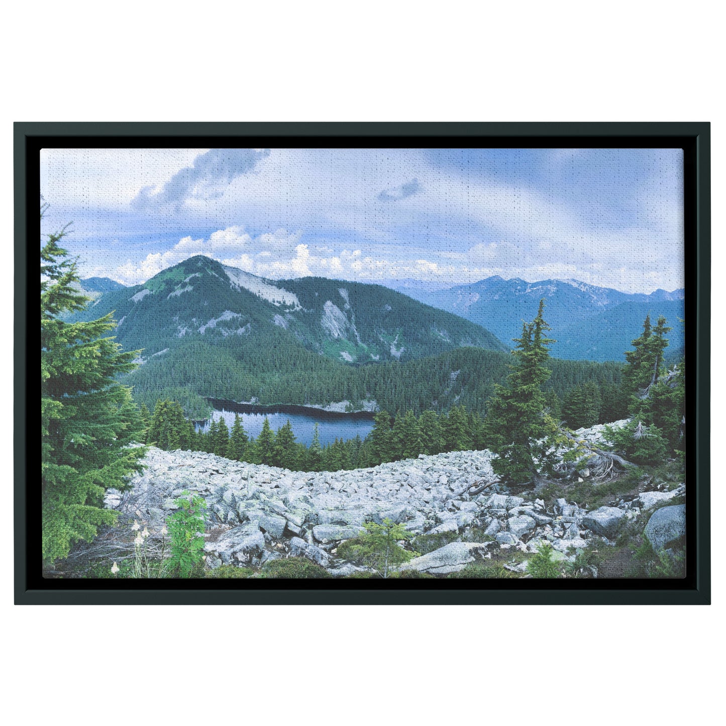 Alpine Lakes Framed Canvas