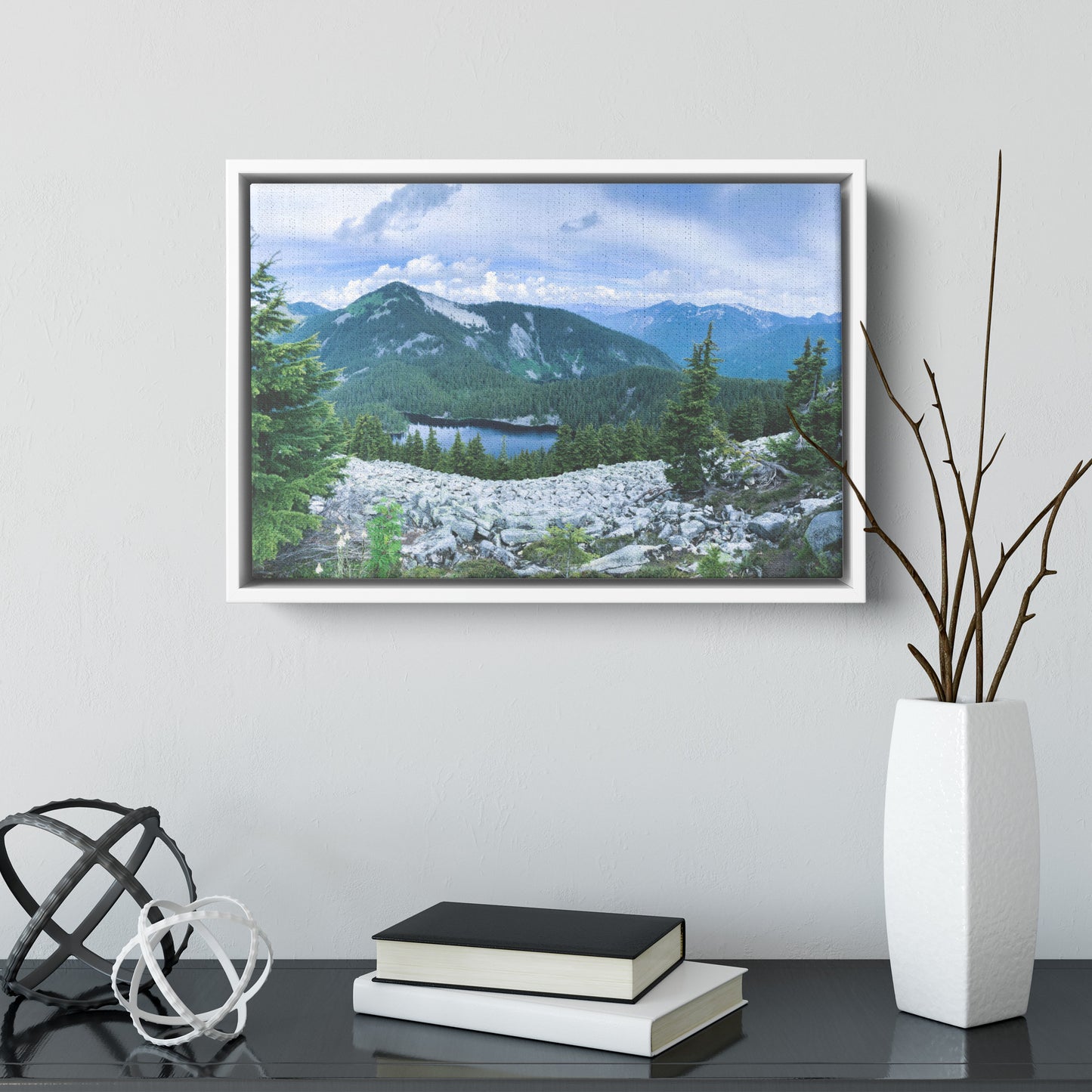 Alpine Lakes Framed Canvas