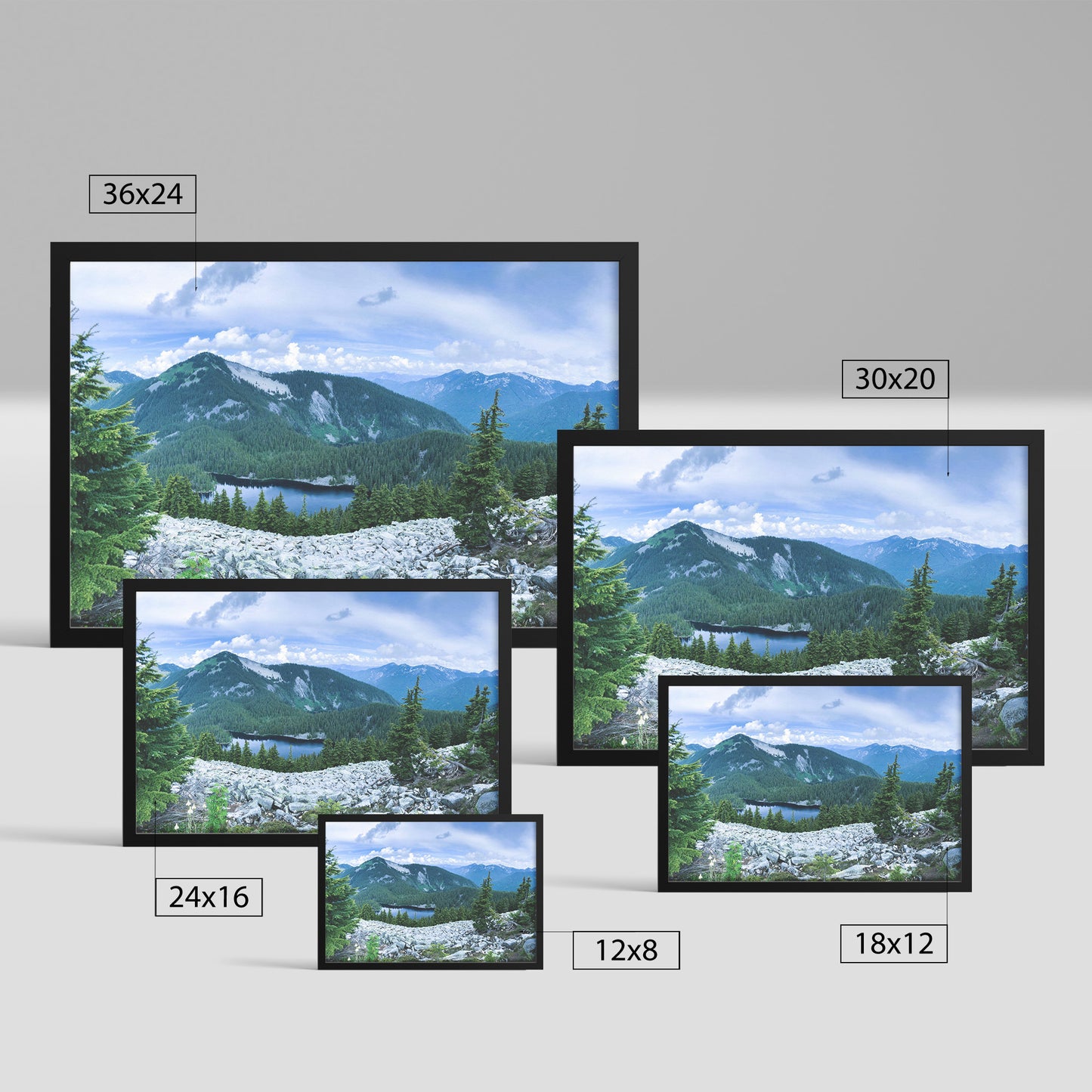 Alpine Lakes Framed Print