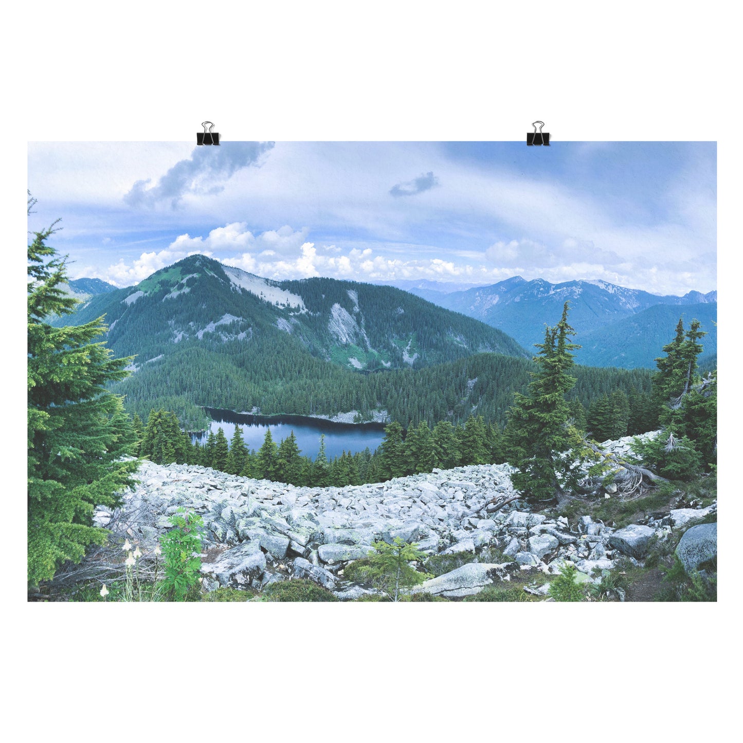 Alpine Lakes Poster 24x36