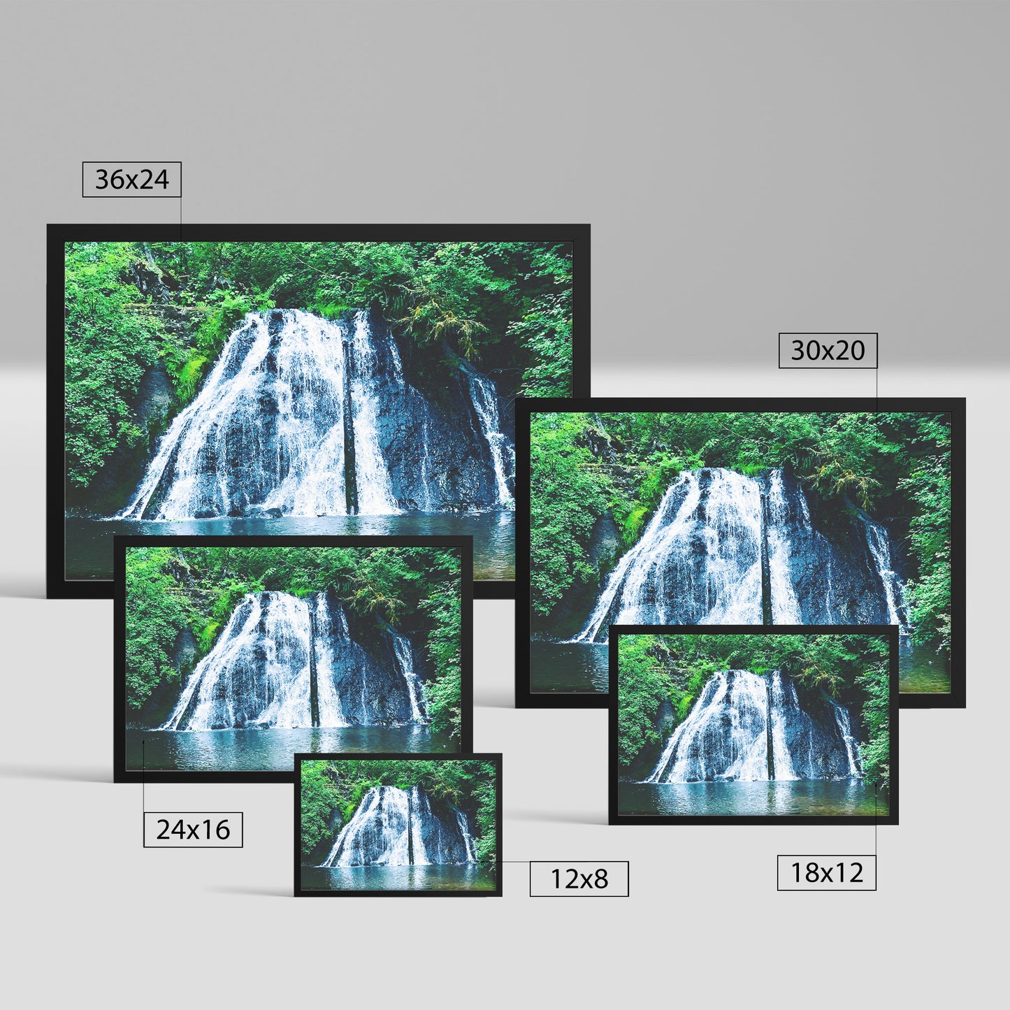 Cherry Creek Falls Framed Print