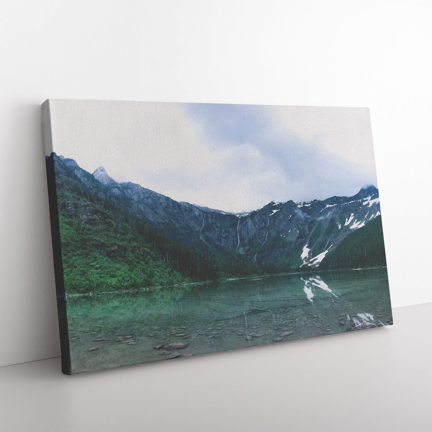 Glacier National Park Lake Canvas Wrap
