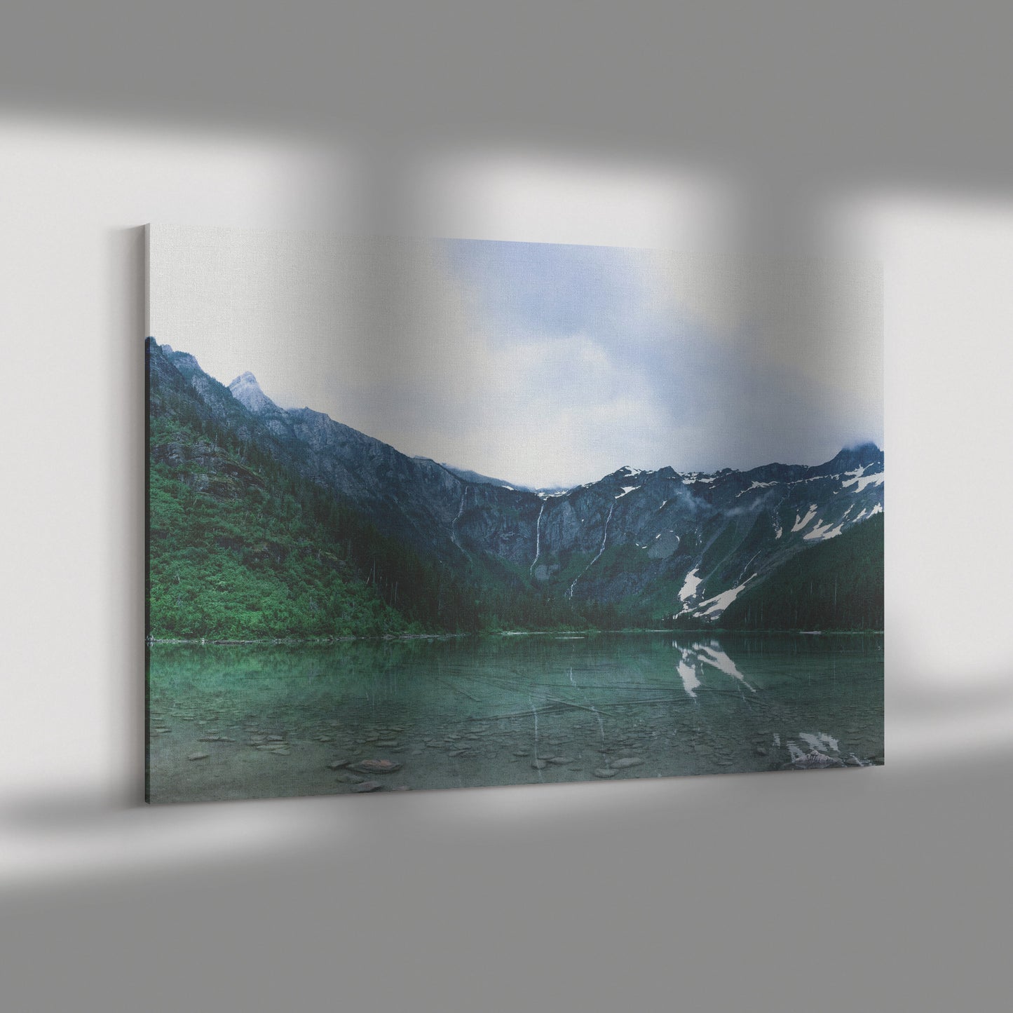 Glacier National Park Lake Canvas Wrap