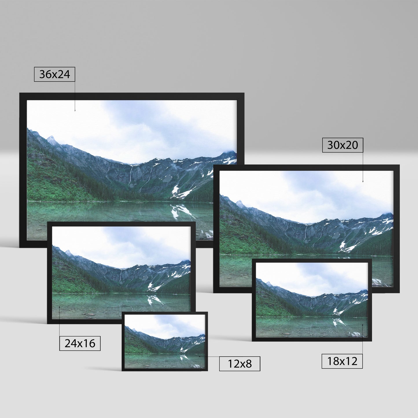 Glacier National Park Lake Framed Print