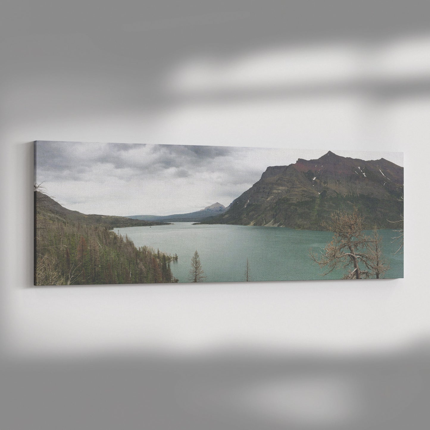 Glacier National Park Panoramic Canvas Wrap