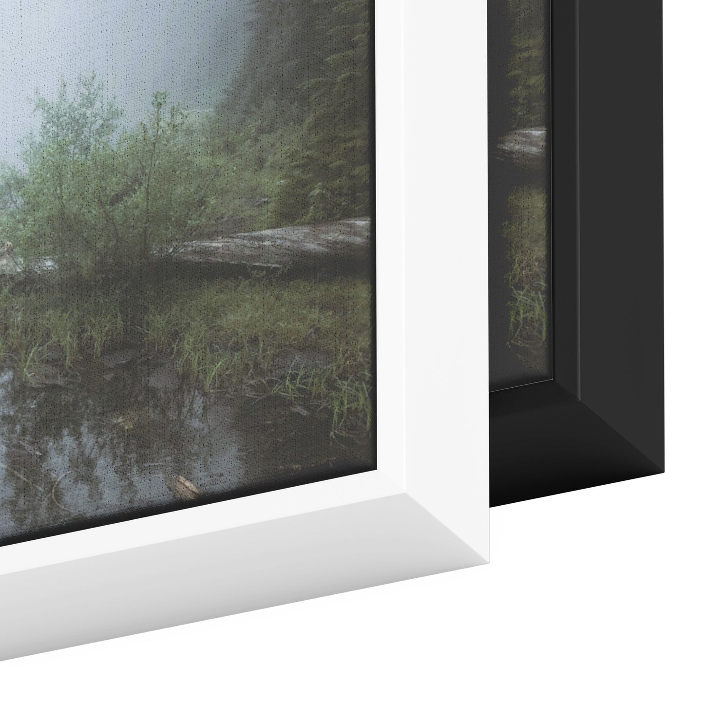 Lake 22 Panoramic Framed Canvas