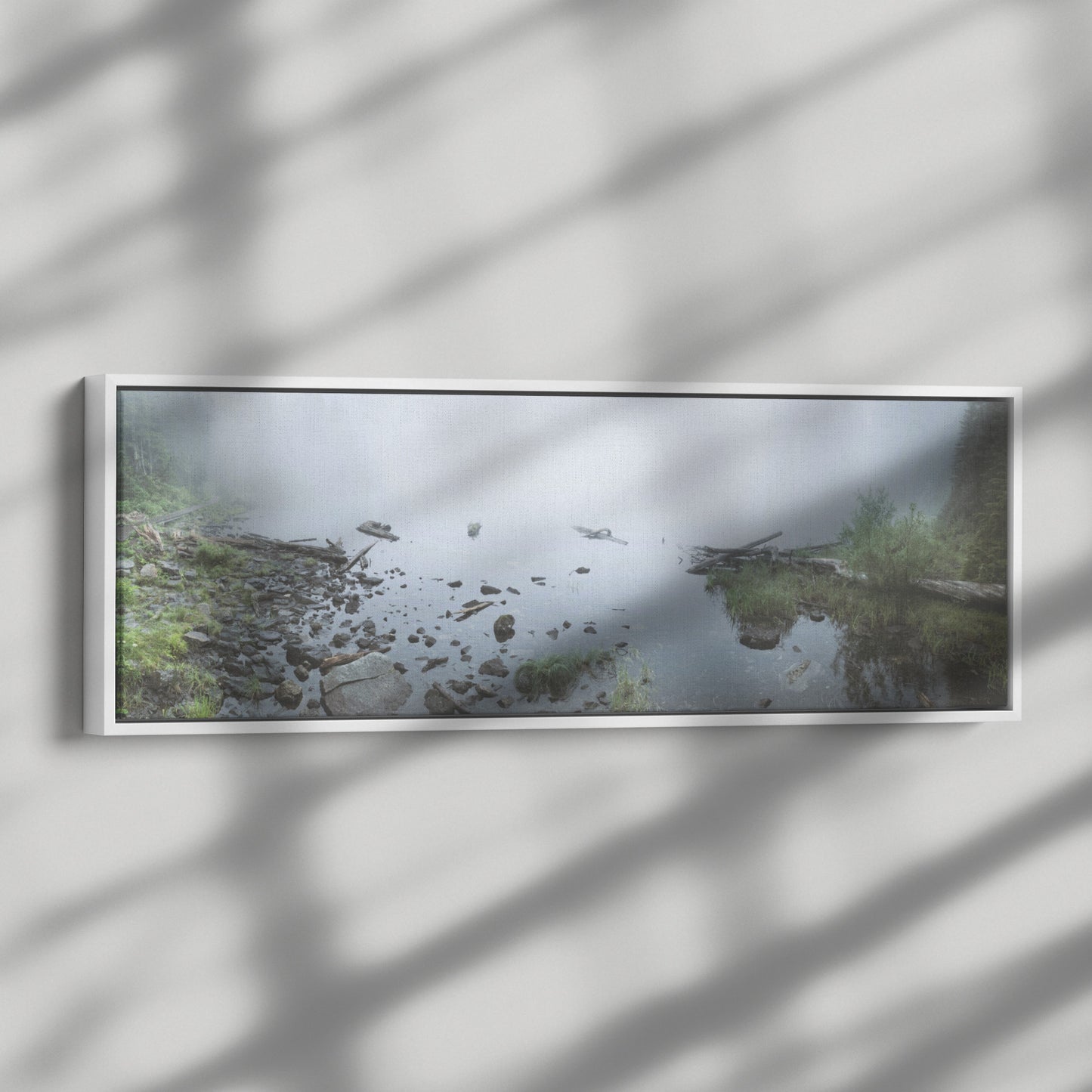 Lake 22 Panoramic Framed Canvas