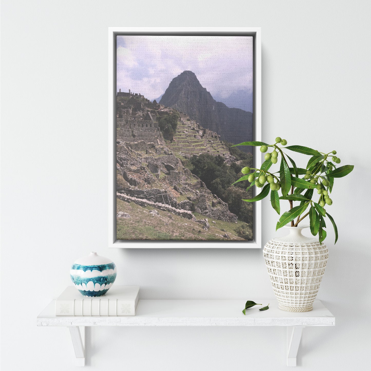 Machu Picchu Framed Canvas