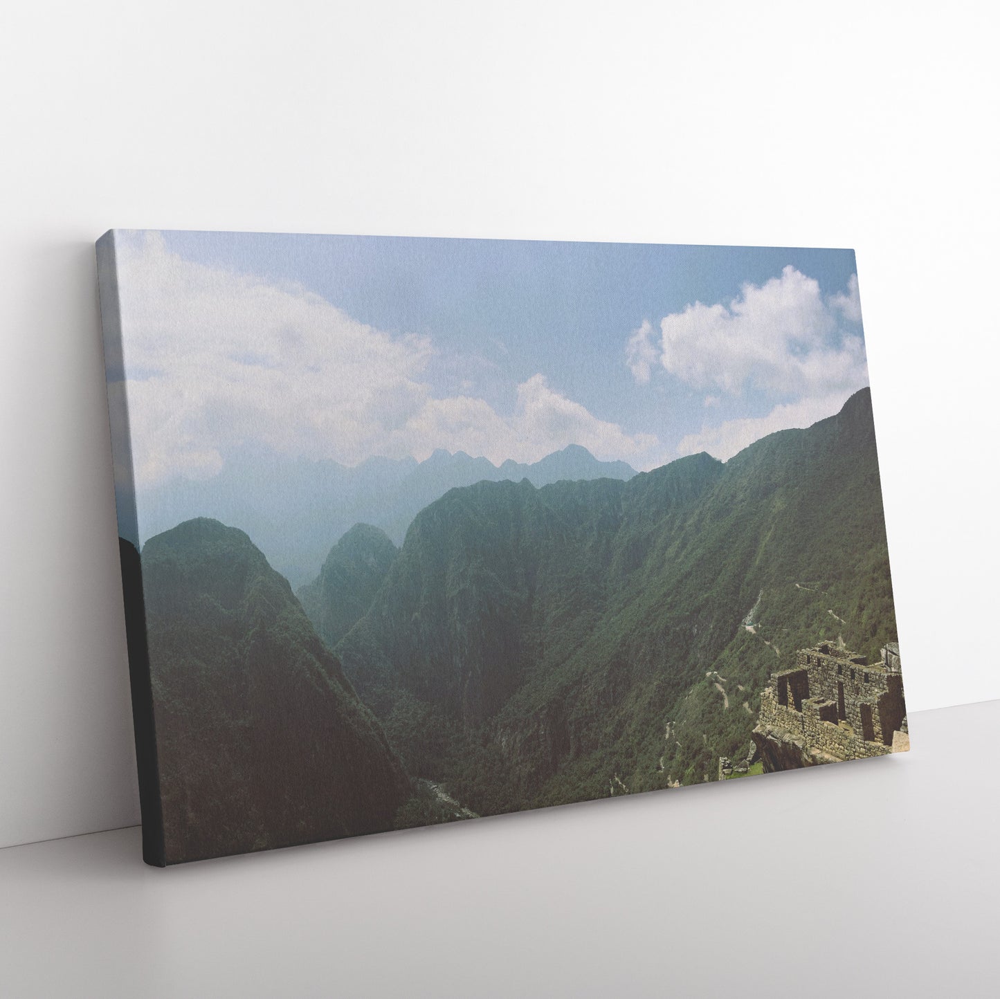 Machu Picchu View Canvas Wrap
