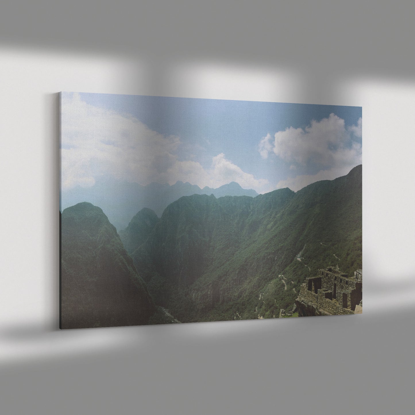 Machu Picchu View Canvas Wrap
