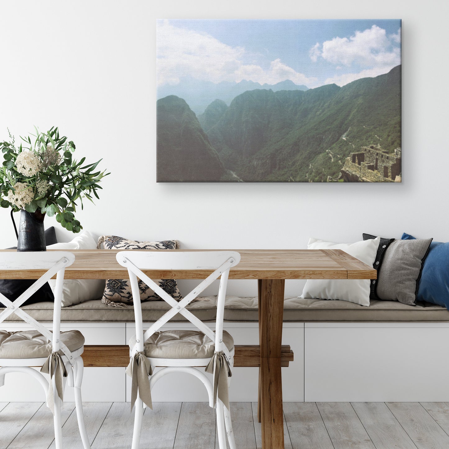 Machu Picchu View Canvas Wrap