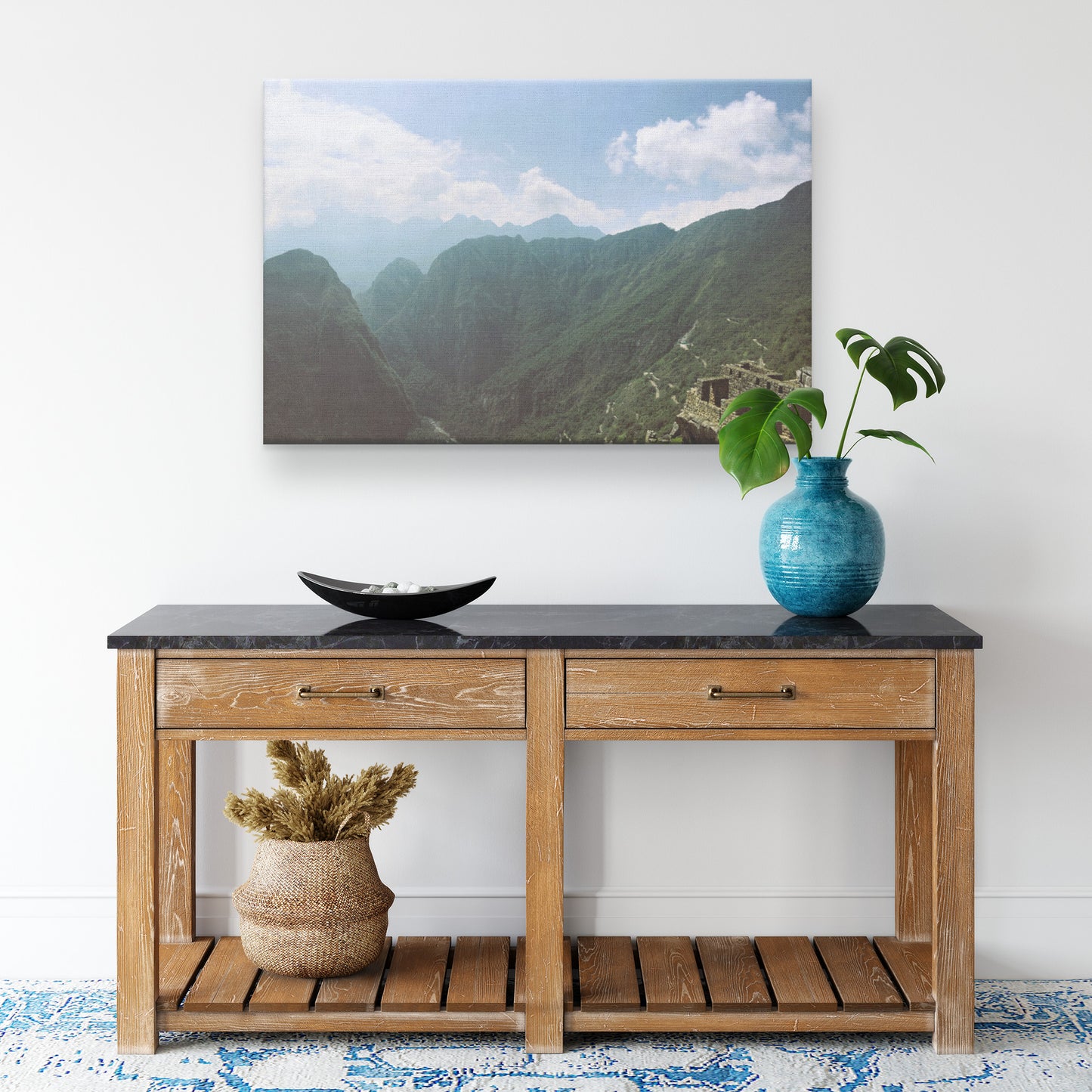 Machu Picchu View Canvas Wrap