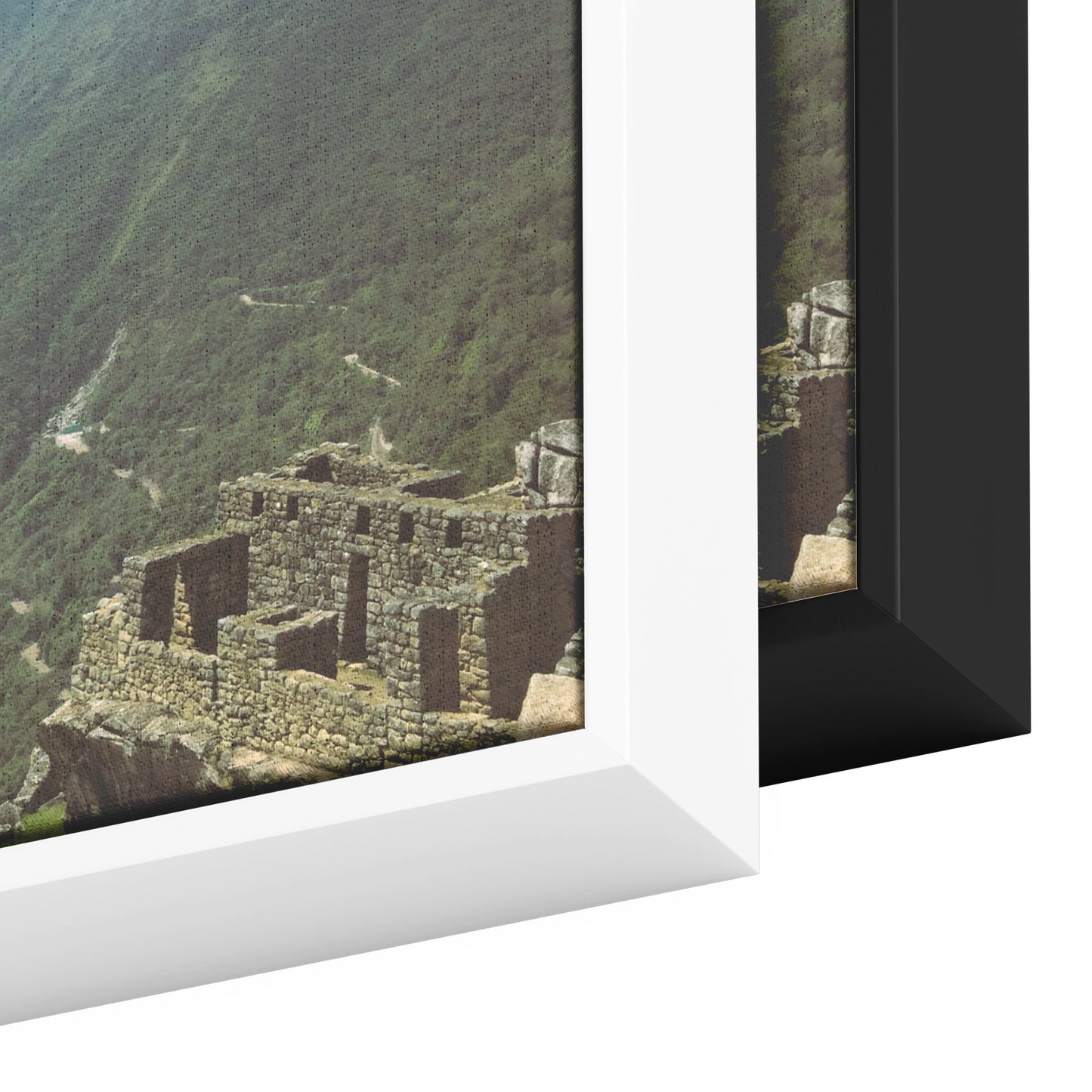 Machu Picchu View Framed Canvas