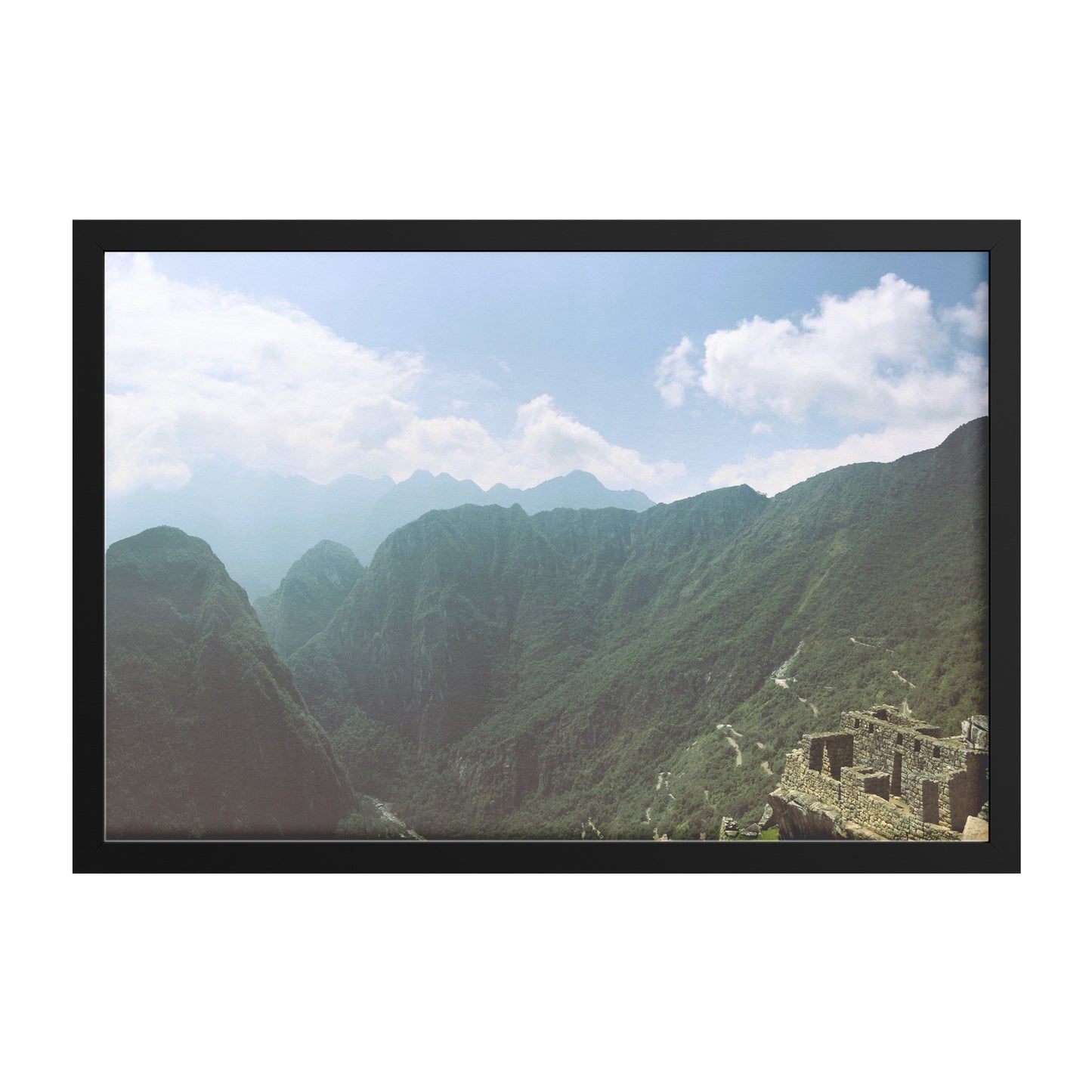 Machu Picchu View Framed Print