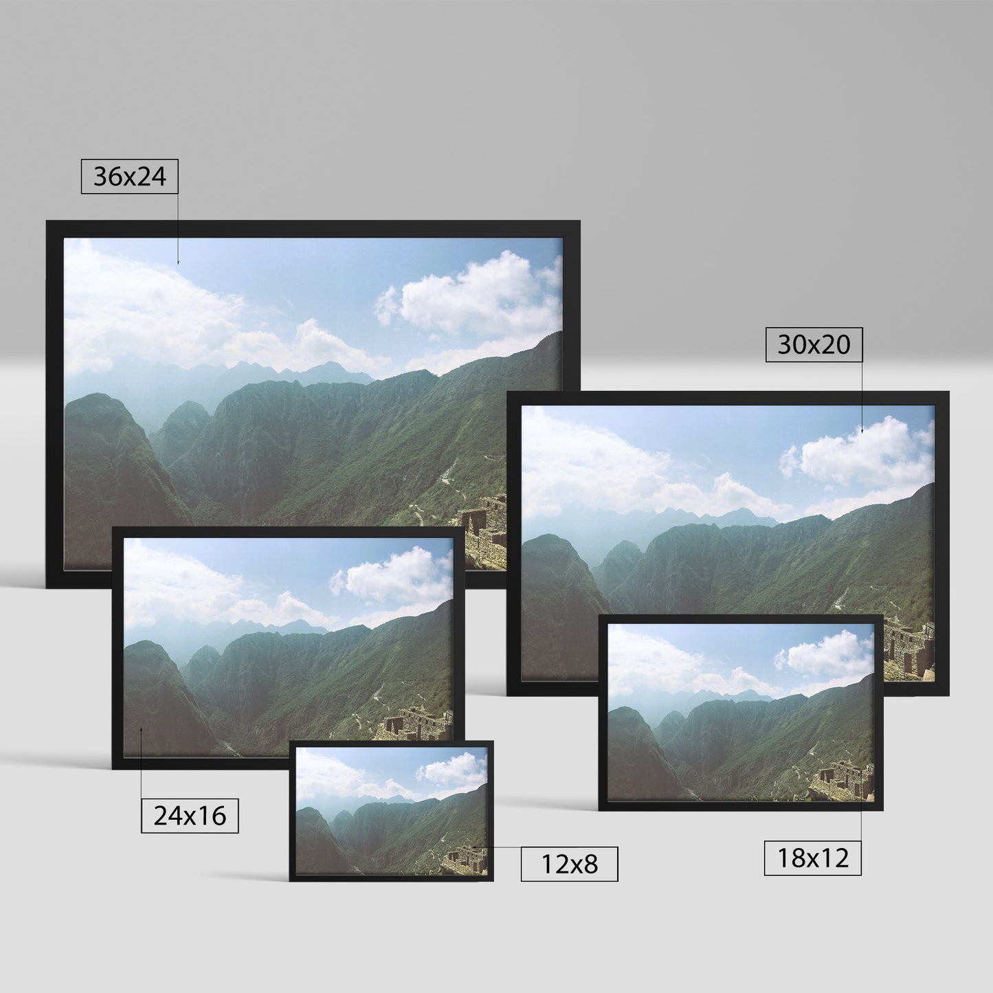 Machu Picchu View Framed Print