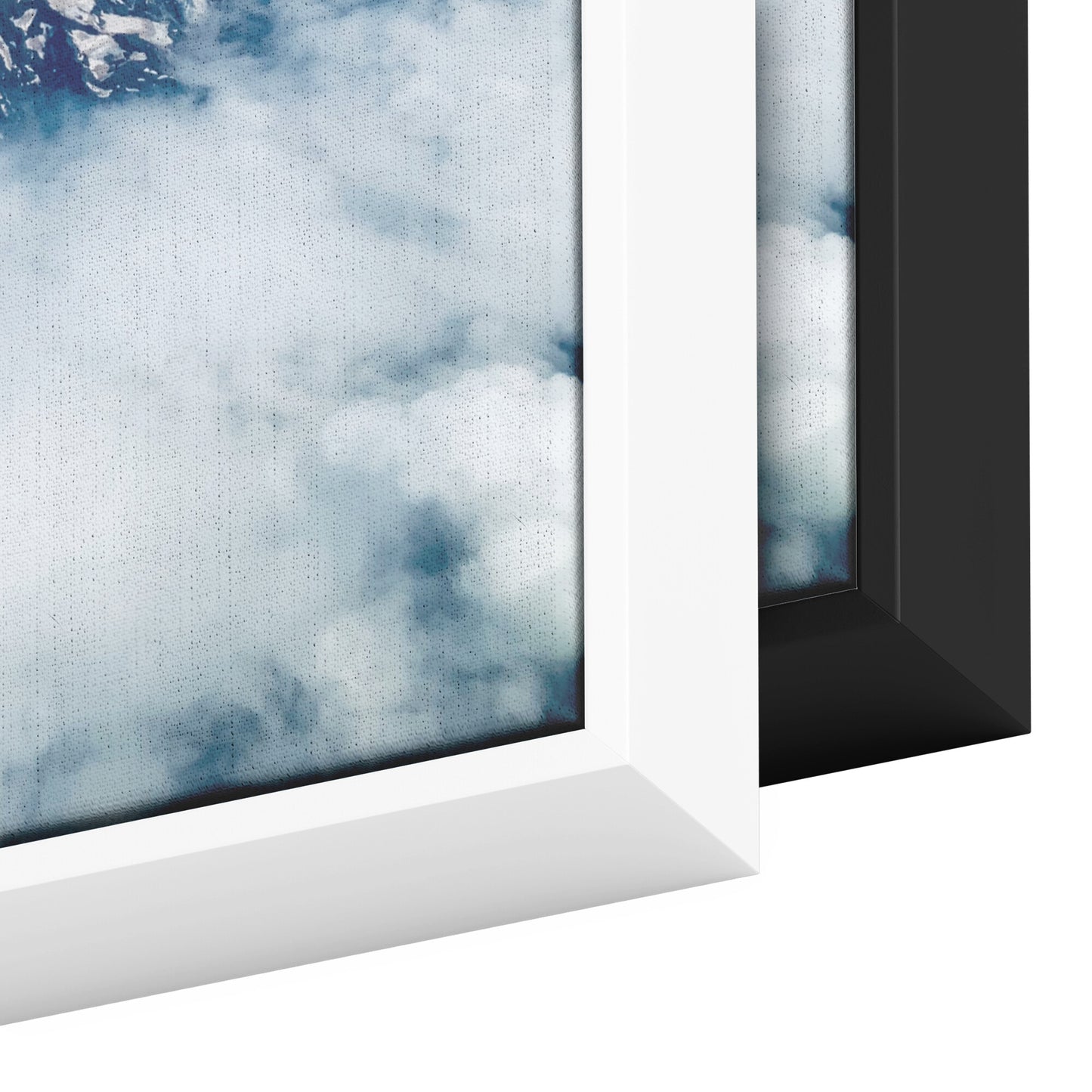 Mount Rainier Aerial Framed Canvas-Framed Canvas Wall Art