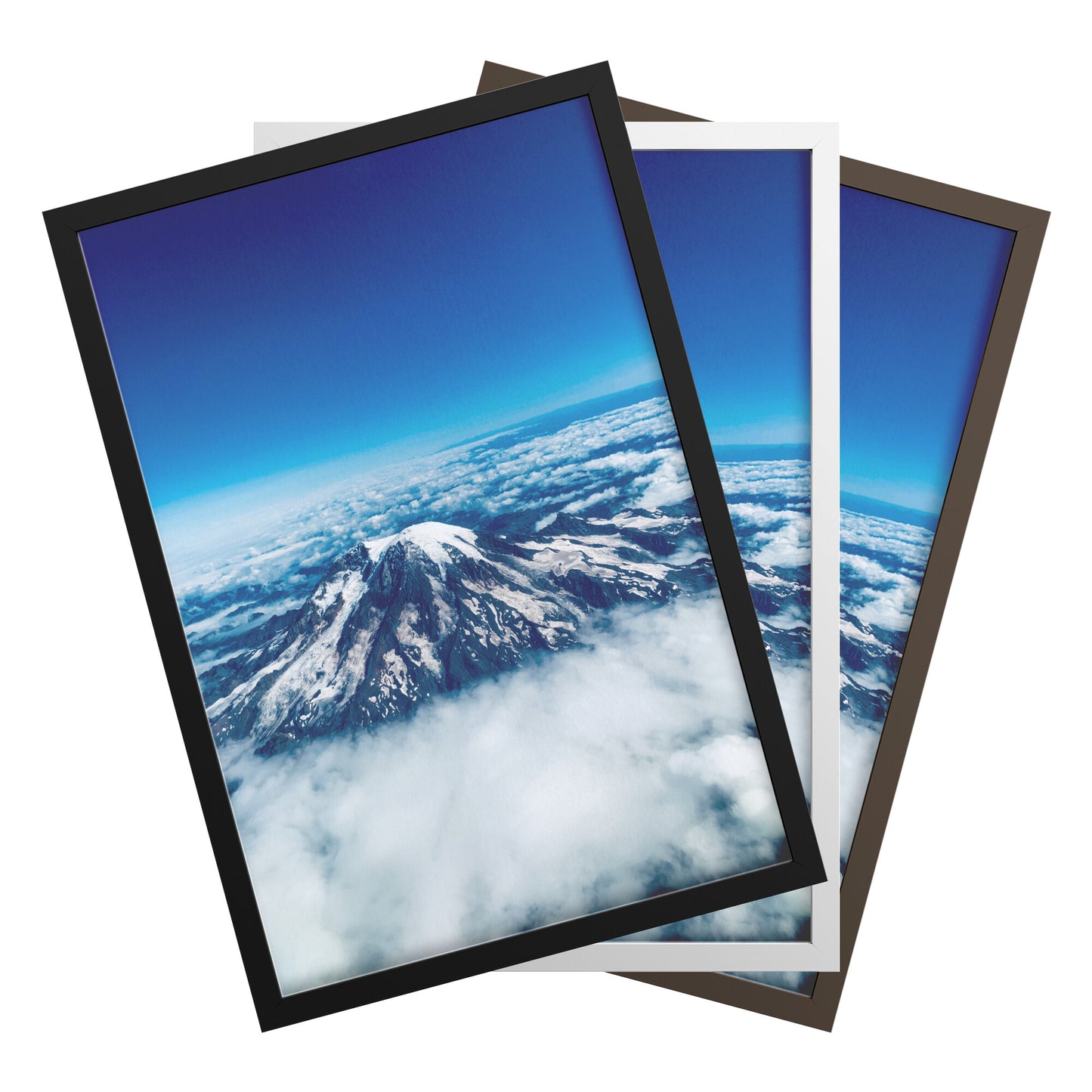 Mount Rainier Aerial Framed Print-Wall Art