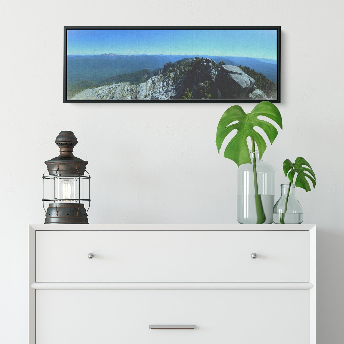 Mt. Pilchuck Panoramic Framed Canvas
