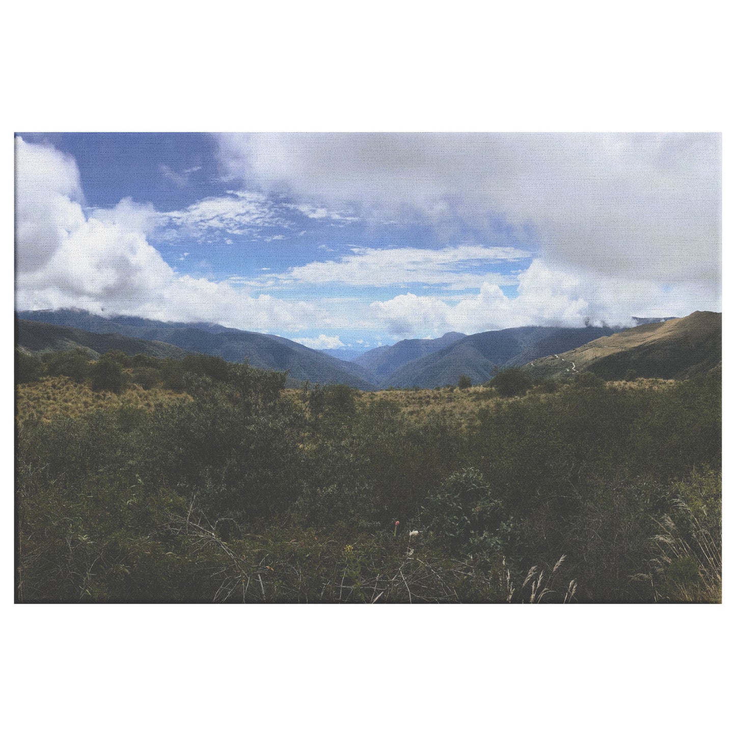 Peru Mountains Canvas Wrap