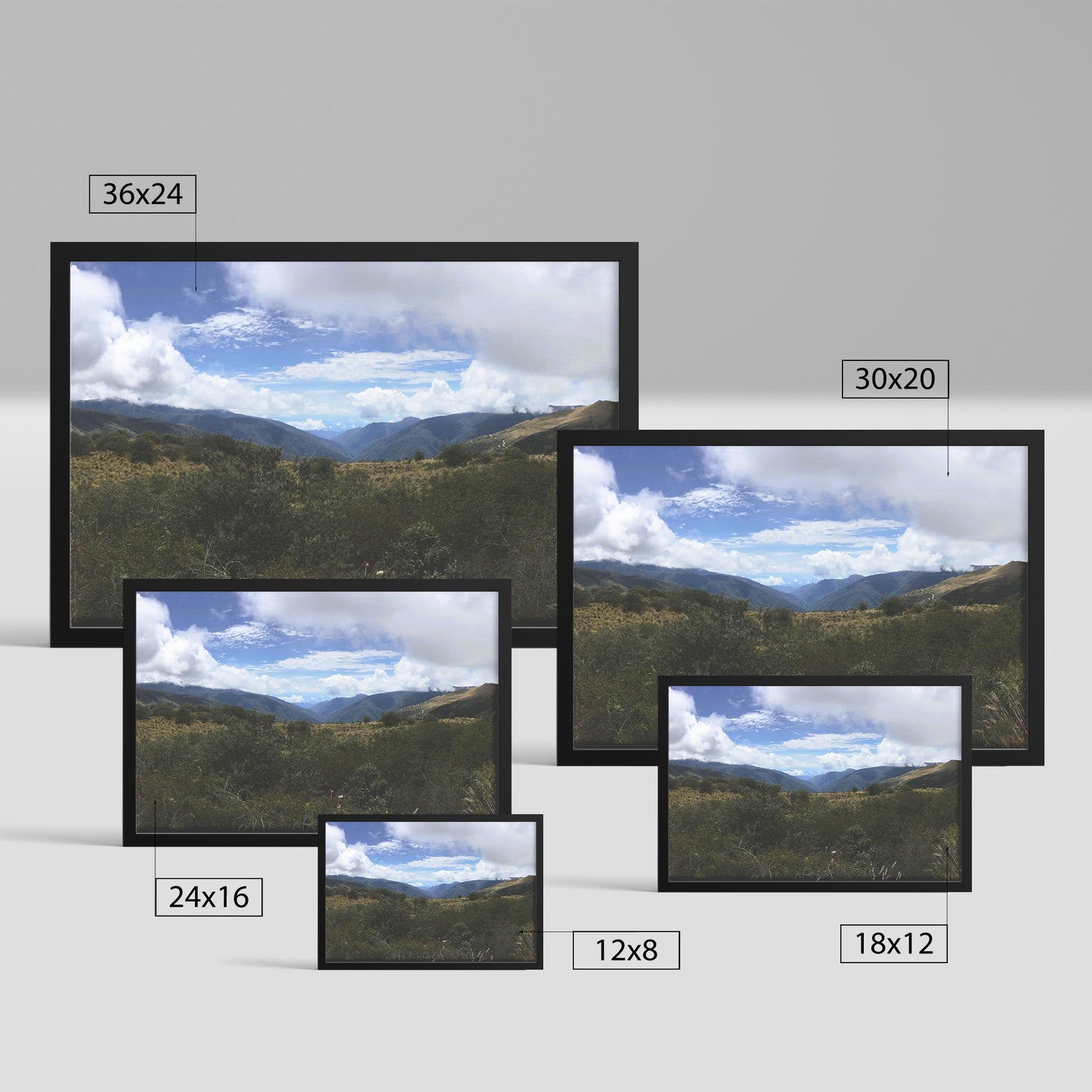 Peru Mountains Framed Print