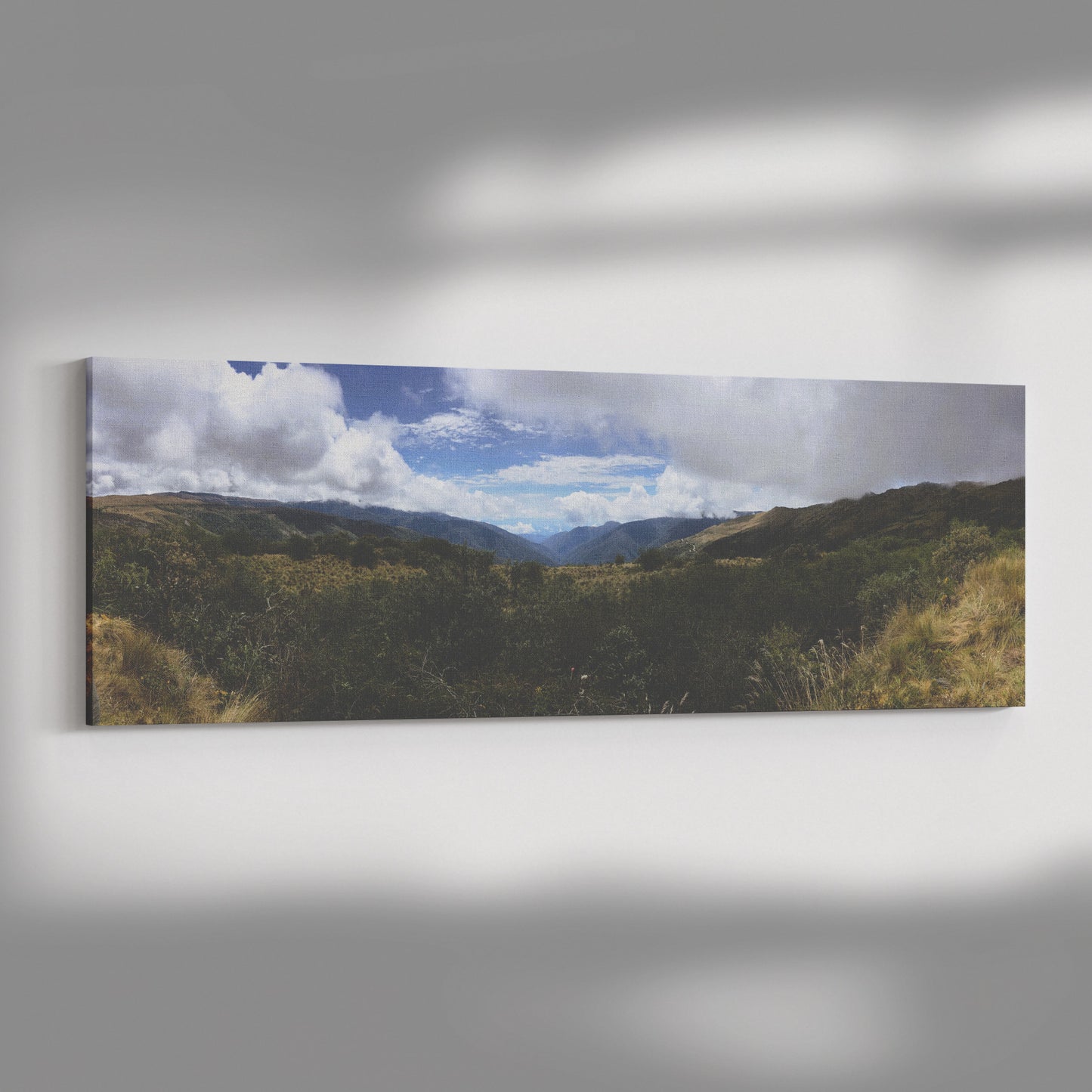 Peru Mountains Panoramic Canvas Wrap