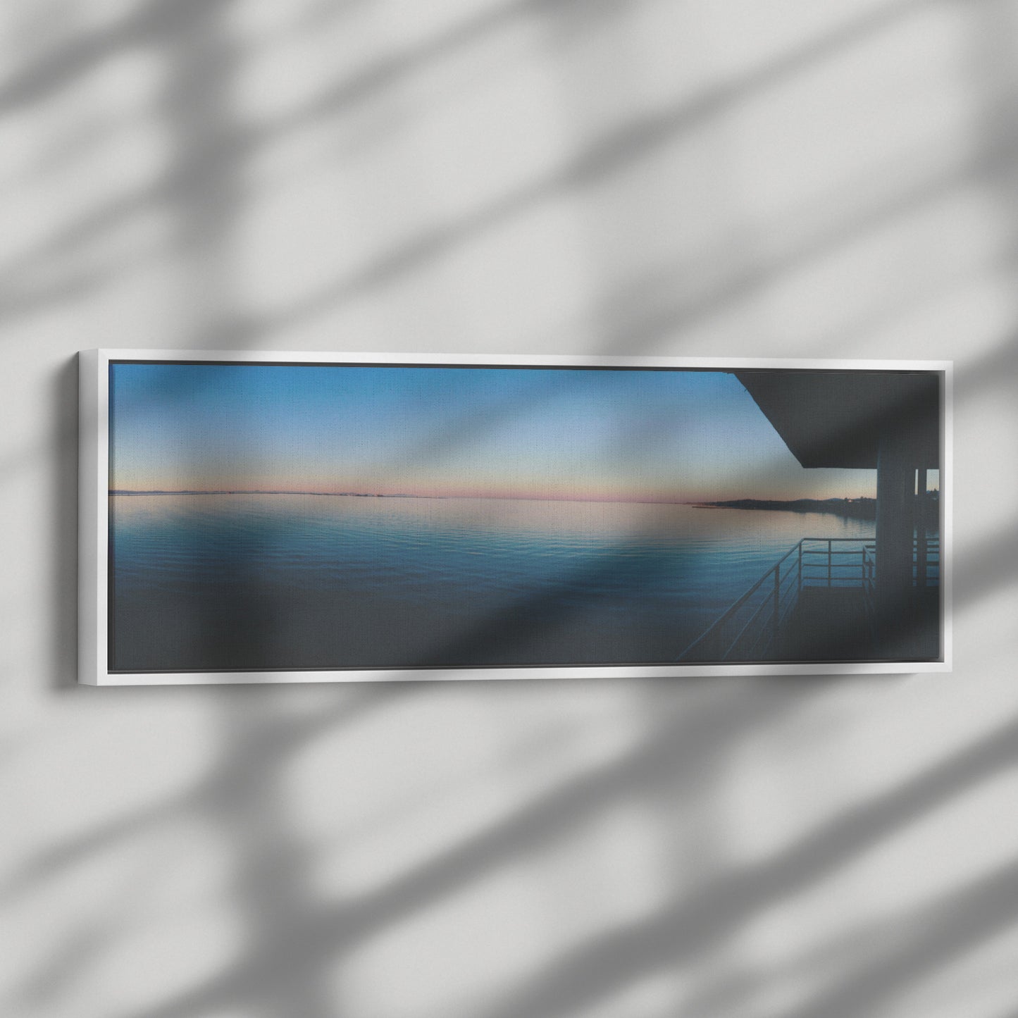 Port Angeles Panoramic Framed Canvas