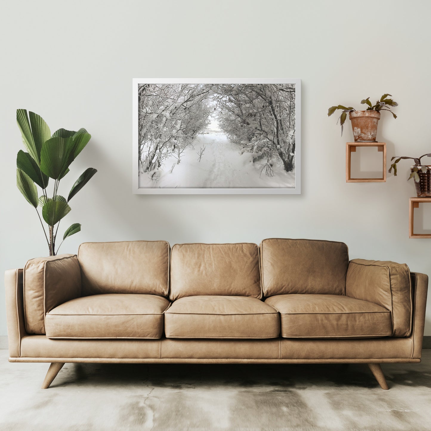 Pullman Snow Framed Print