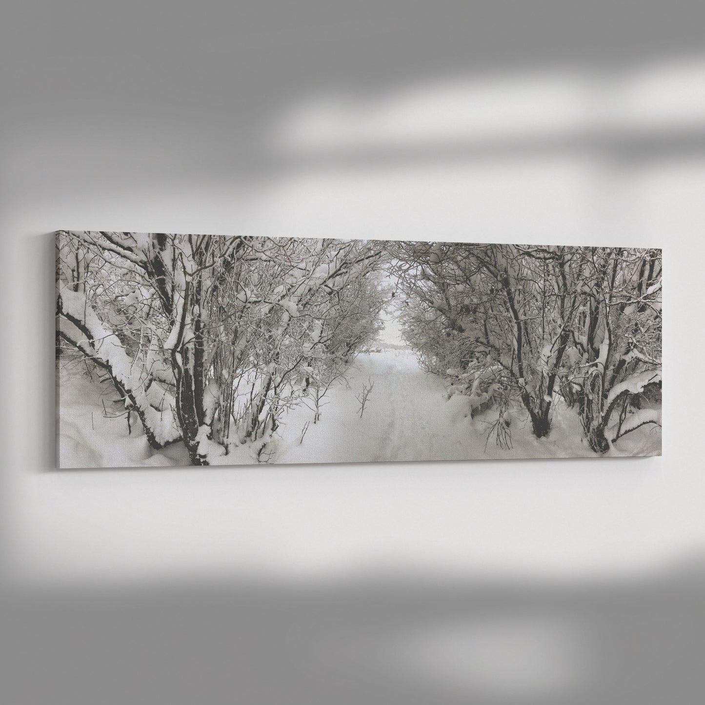 Pullman Snow Panoramic Canvas Wrap