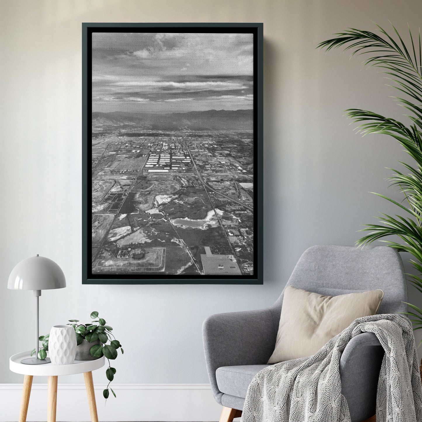 Salt Lake City Framed Canvas