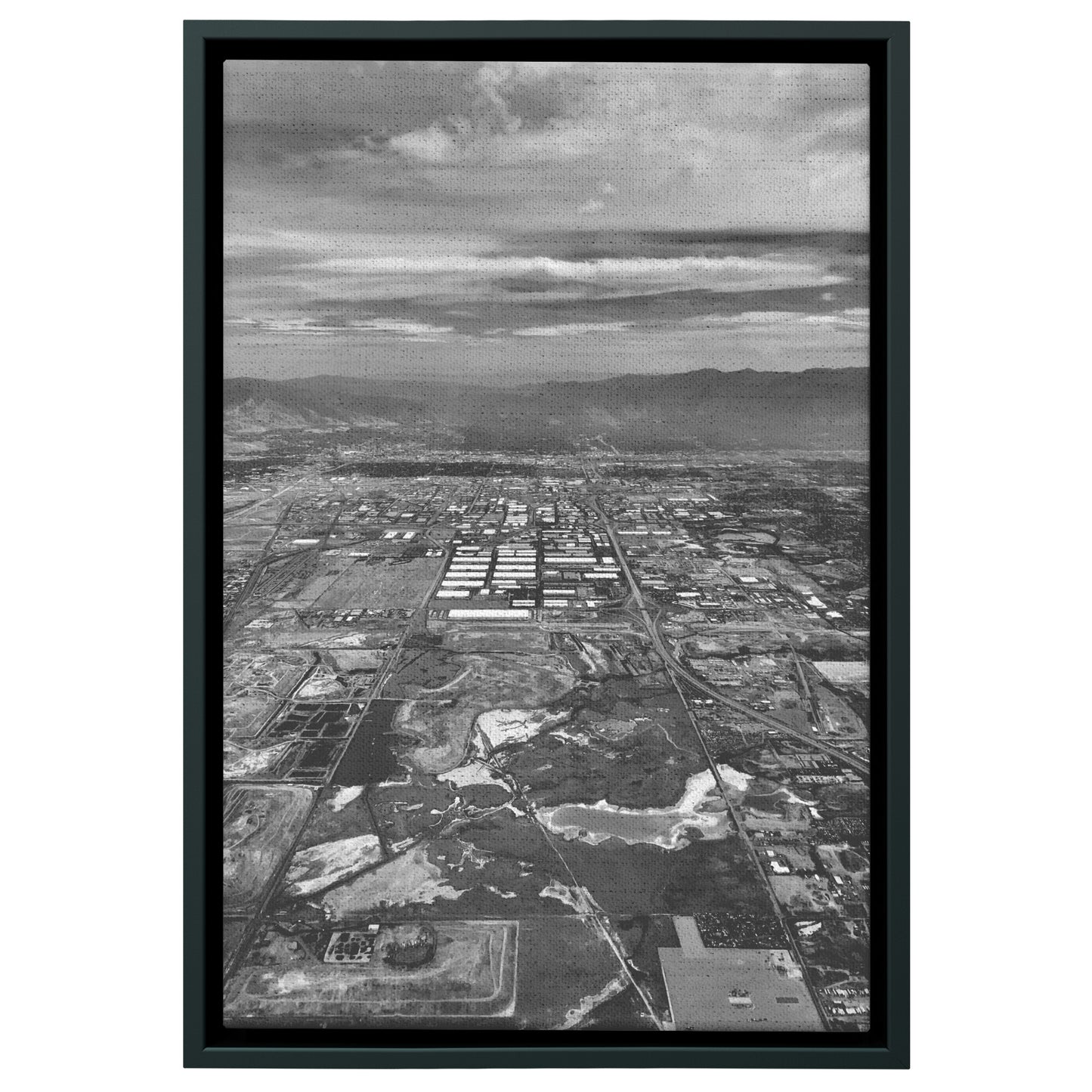 Salt Lake City Framed Canvas