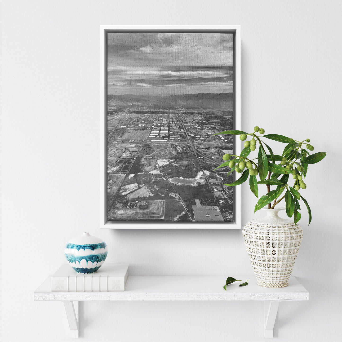 Salt Lake City Framed Canvas