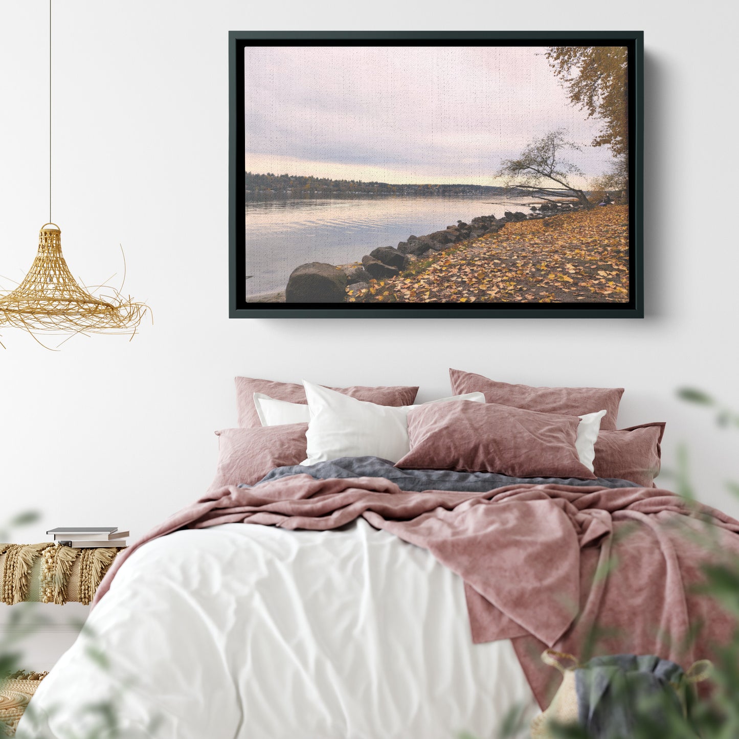 St. Edwards Beach Framed Canvas