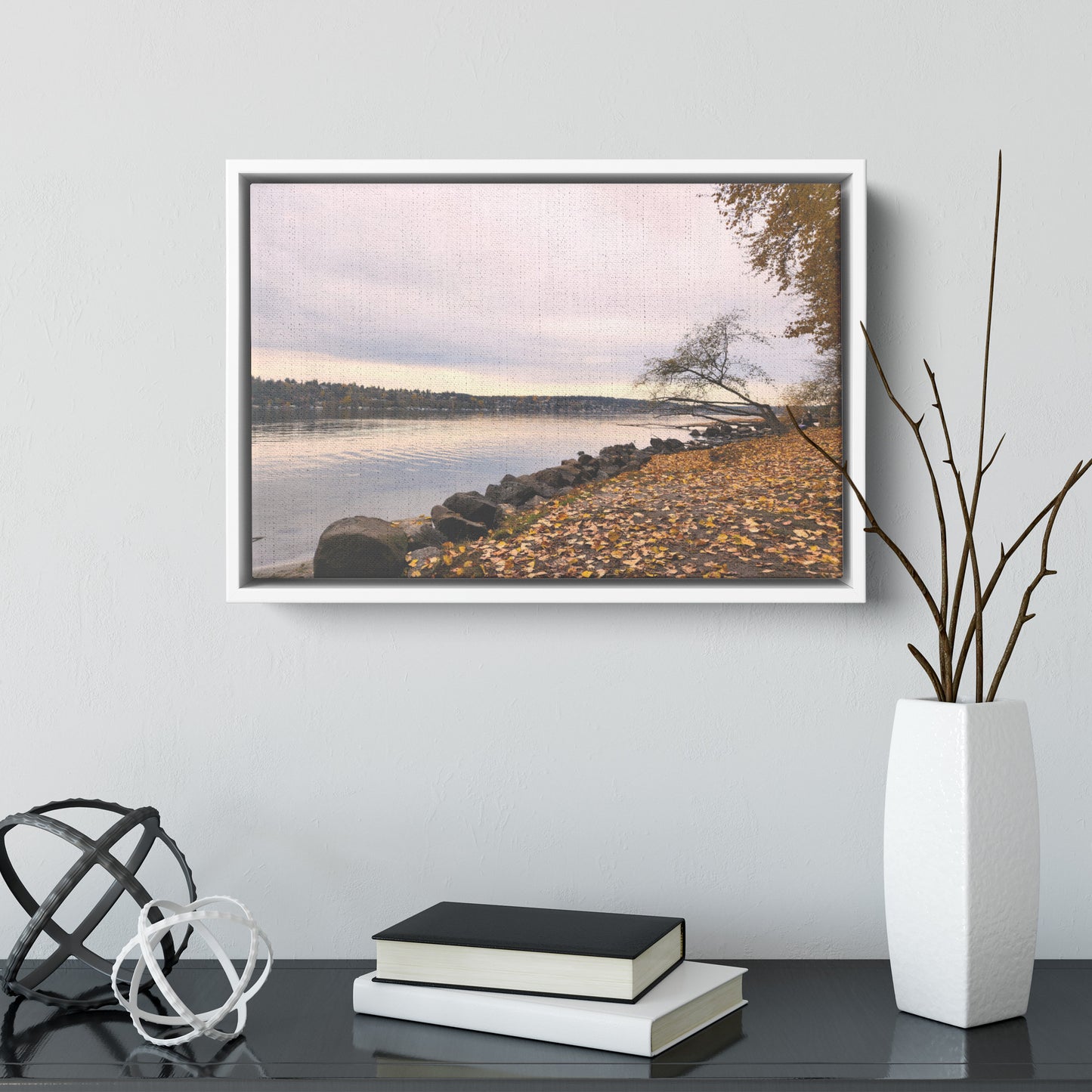 St. Edwards Beach Framed Canvas