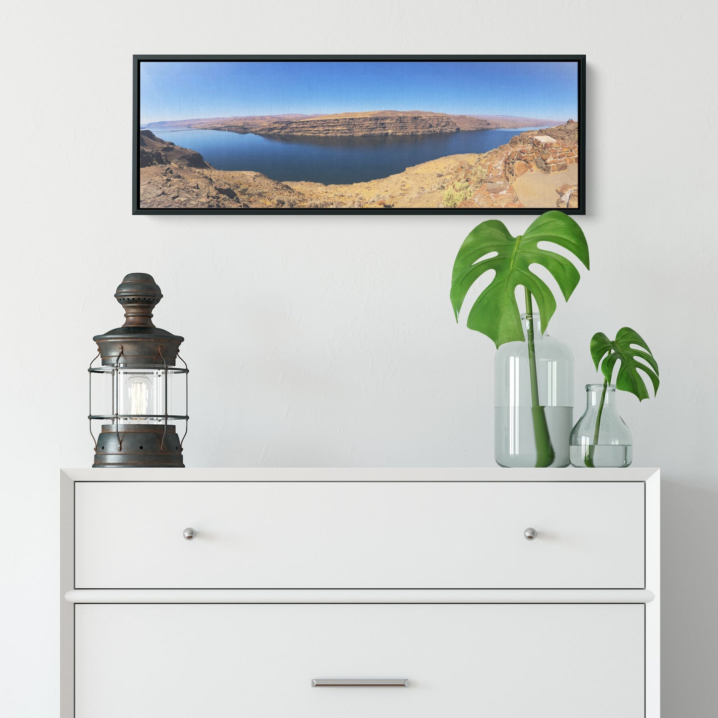 Vantage Panoramic Framed Canvas