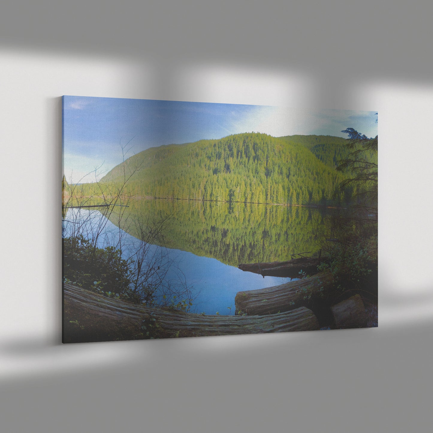 Wallace Falls Lake Canvas Wrap