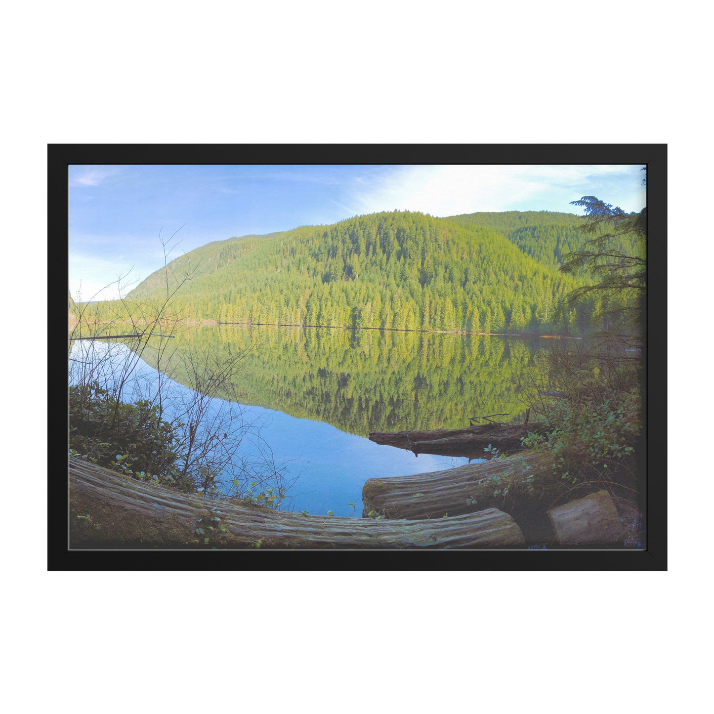 Wallace Falls Lake Framed Print