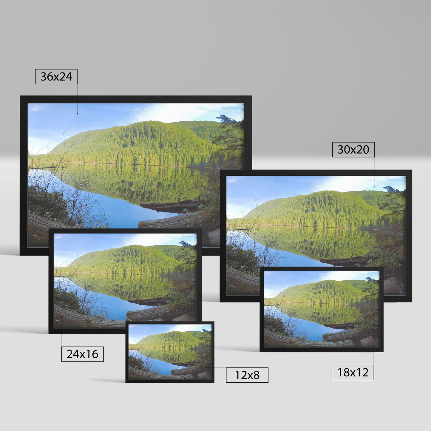 Wallace Falls Lake Framed Print