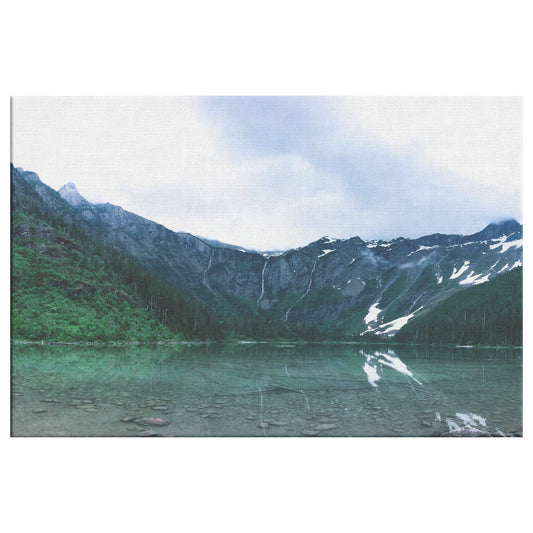 Glacier National Park Lake Canvas Wrap