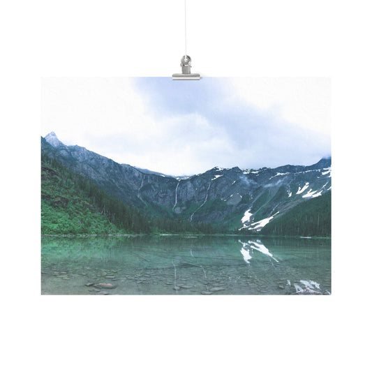 Glacier National Park Lake Poster 18x24