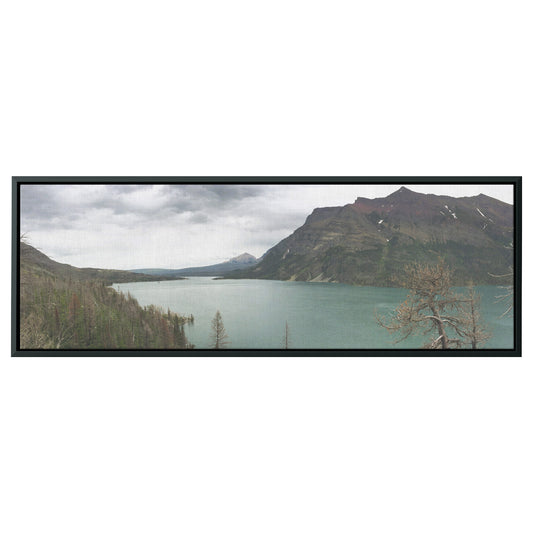 Glacier National Park Panoramic Framed Canvas