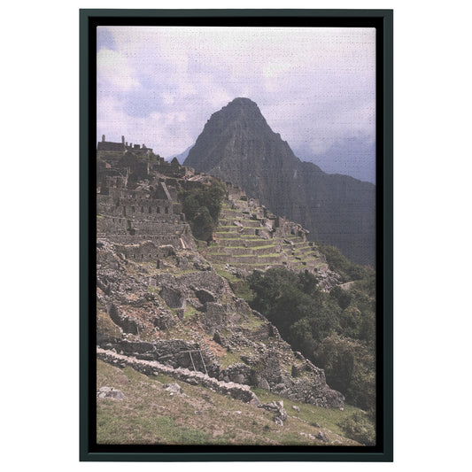 Machu Picchu Framed Canvas