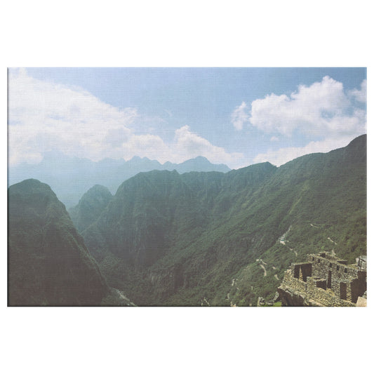 Machu Picchu View Canvas Wrap