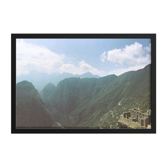 Machu Picchu View Framed Print