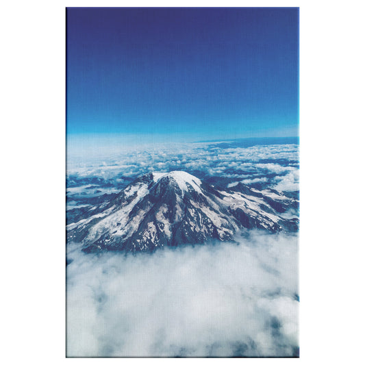 Mount Rainier Aerial Canvas Wrap-Wall Art