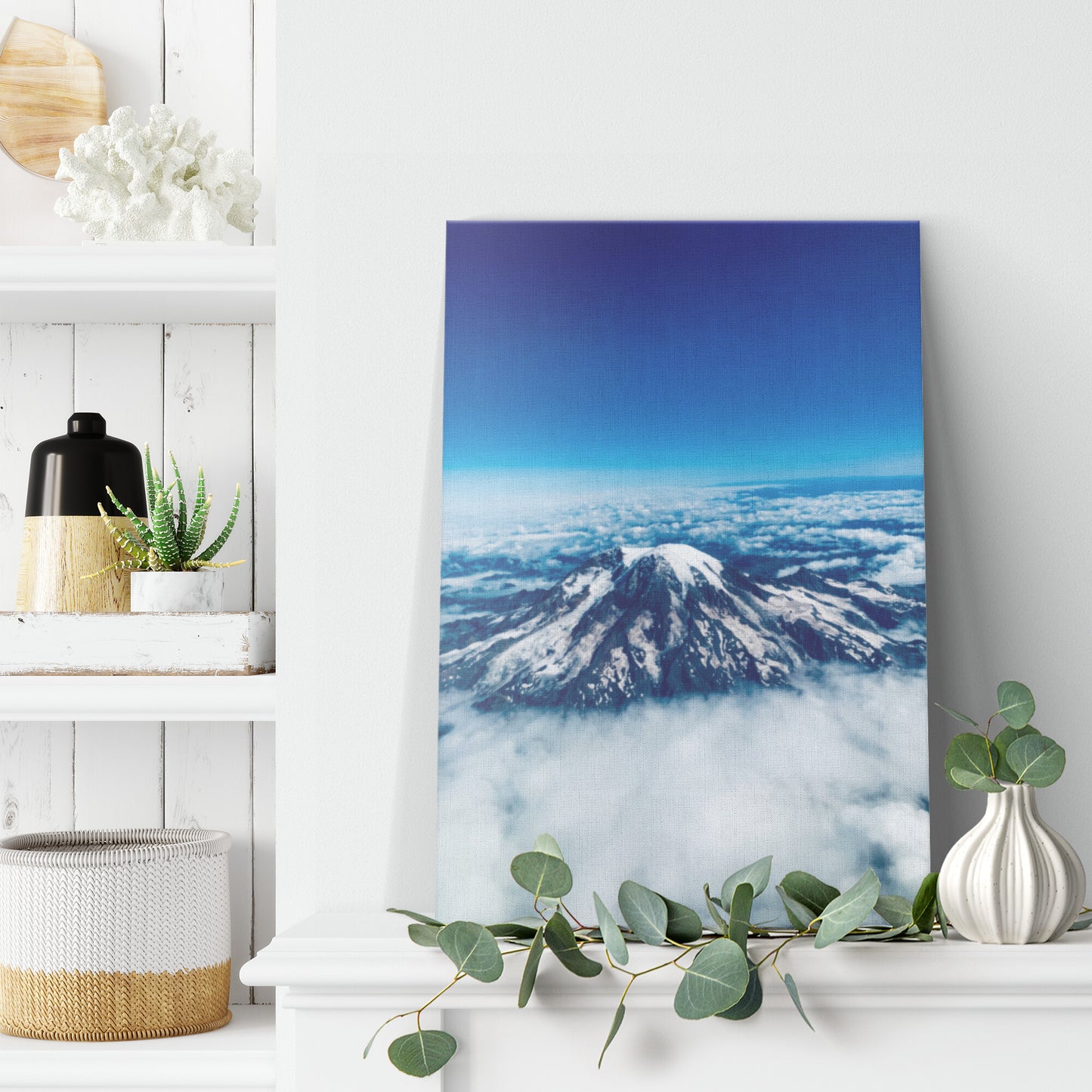 Mount Rainier Aerial Canvas Wrap-Wall Art