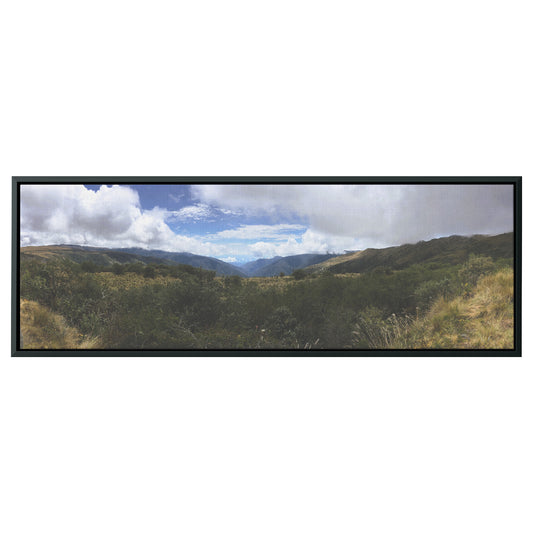 Peru Mountains Panoramic Framed Canvas