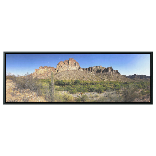 Phoenix Desert Panoramic Framed Canvas