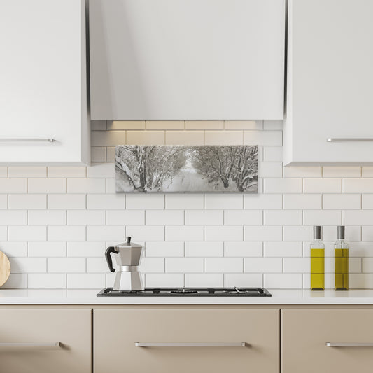 Pullman Snow Panoramic Canvas Wrap