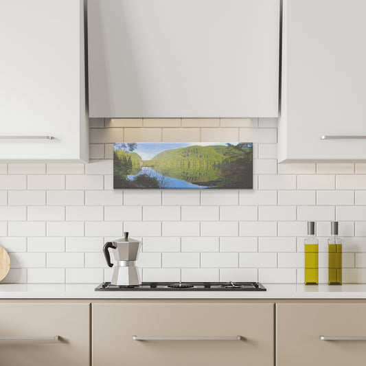 Wallace Falls Lake Panoramic Canvas Wrap